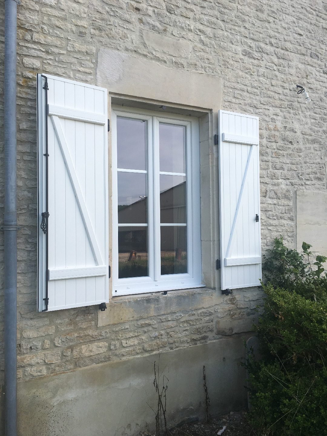 volet aluminium blanc